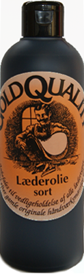 Gold Quality Læder Olie Sort 250 Ml.