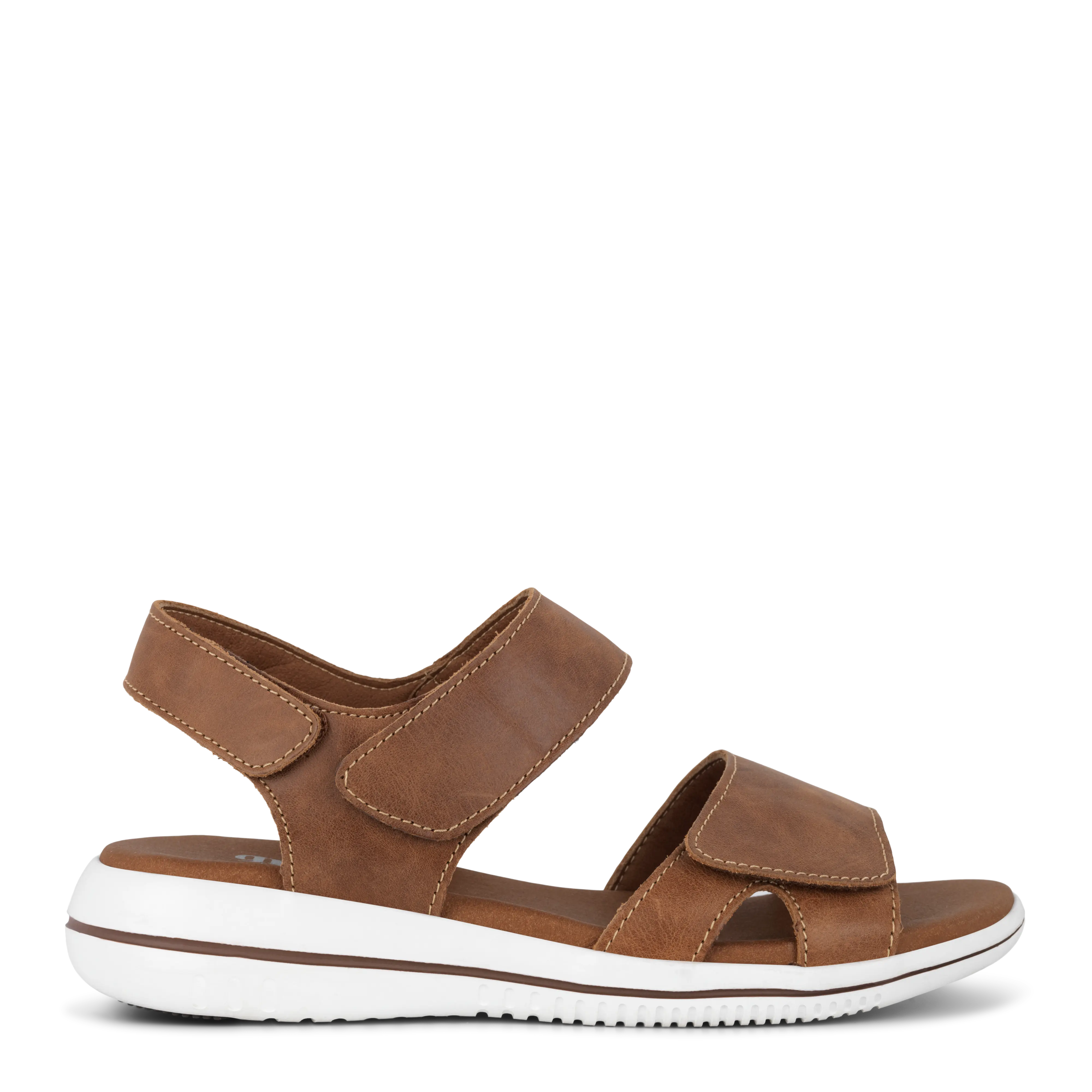 Green Comfort Leaf Sandal Cognac